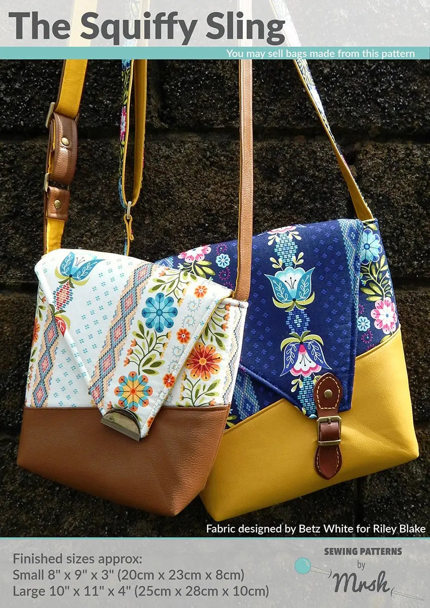The Squiffy Sling Sewing Pattern - Linda's Electric Quilters