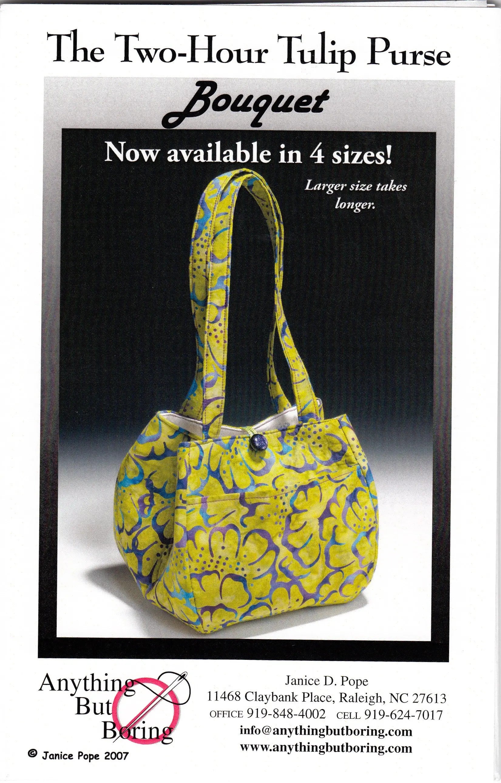 The Two-Hour Tulip Purse - Linda's Electric Quilters