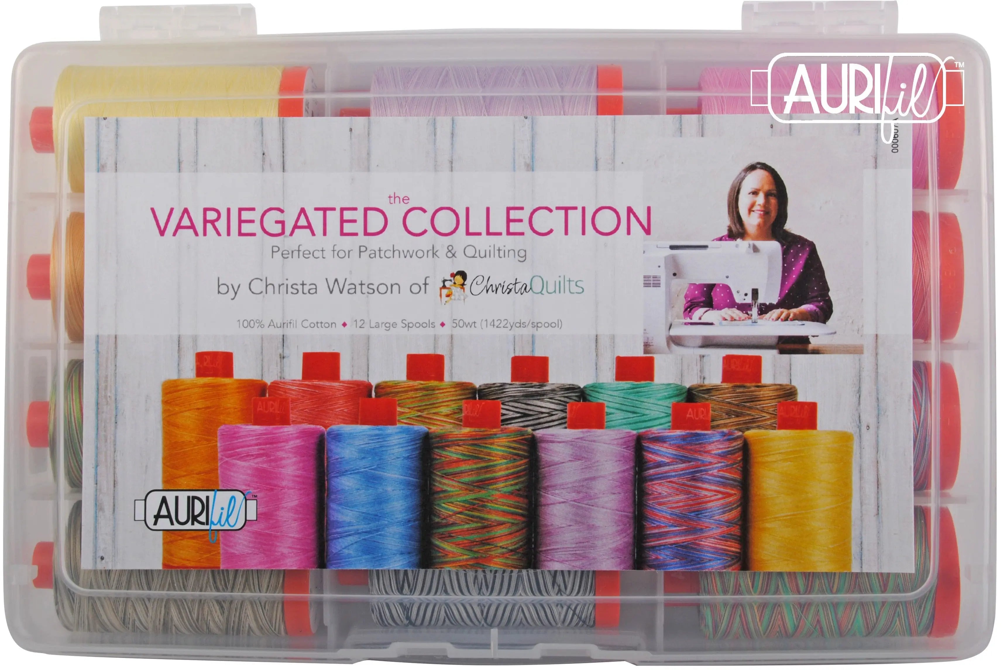The Variegated Collection by Christa Watson 50wt 12 Large Spools - Linda's Electric Quilters