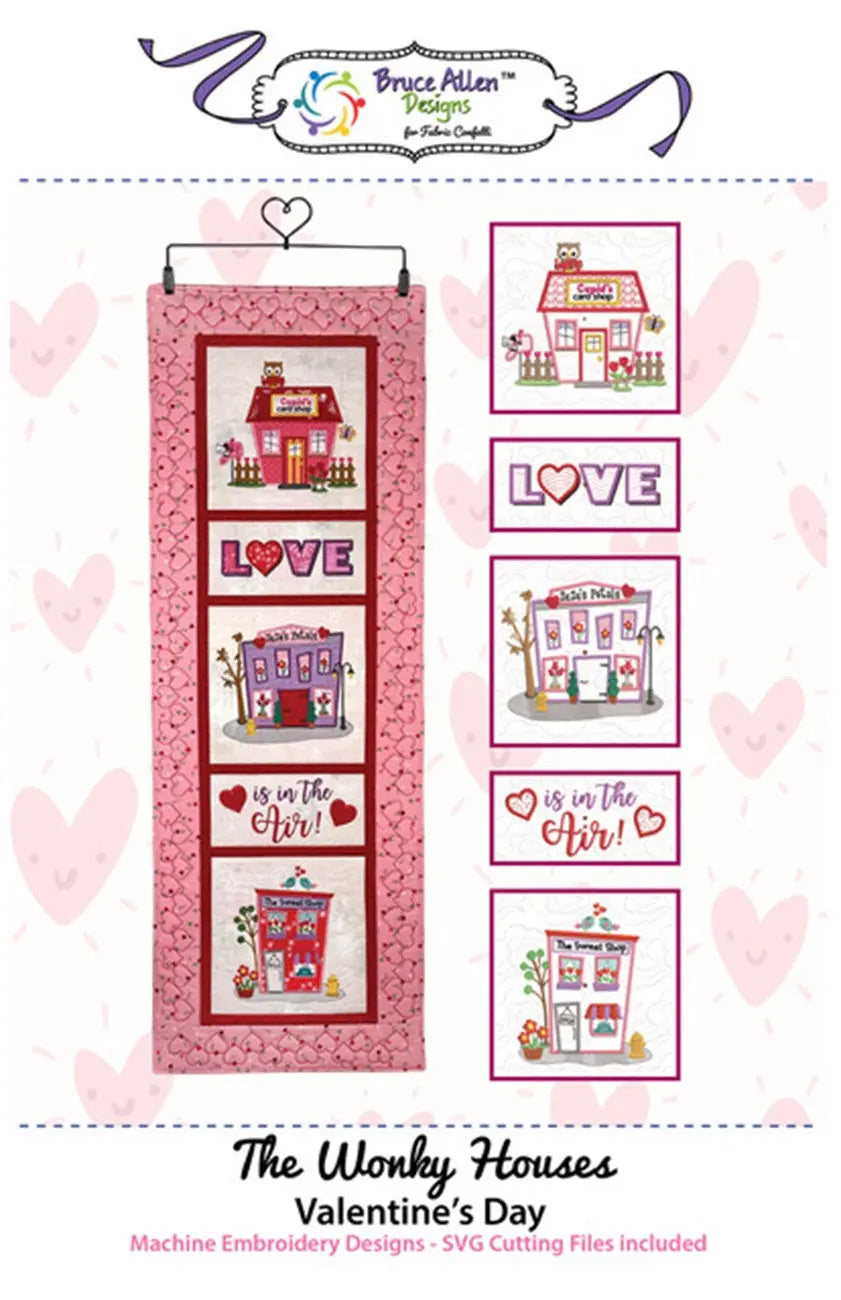 The Wonky Houses Valentine's Day - Linda's Electric Quilters