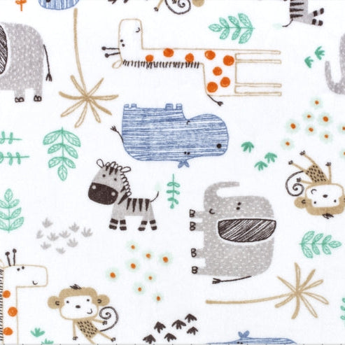Denim The Mighty Jungle Digital Cuddle 58/60" Fabric Per Yard
