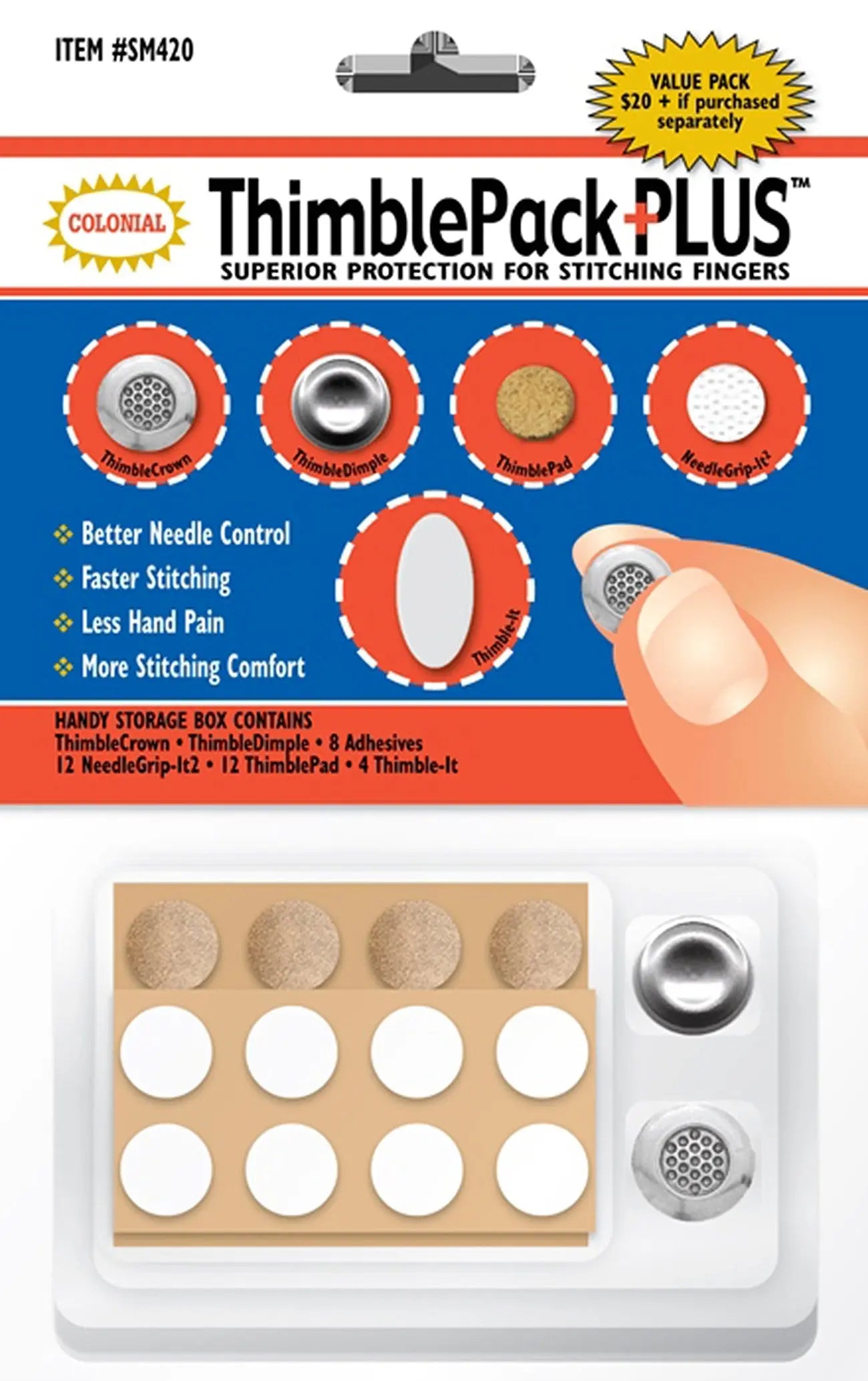 Thimble Pack Plus - Linda's Electric Quilters