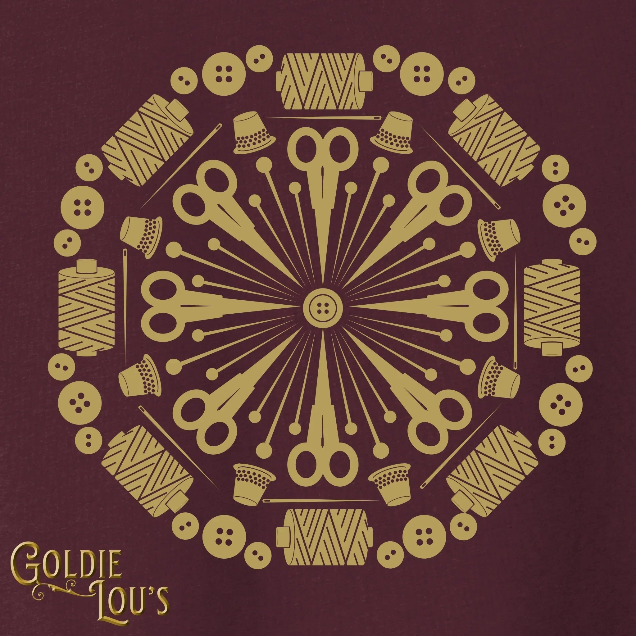 Thread Mandala Quilting T-shirt