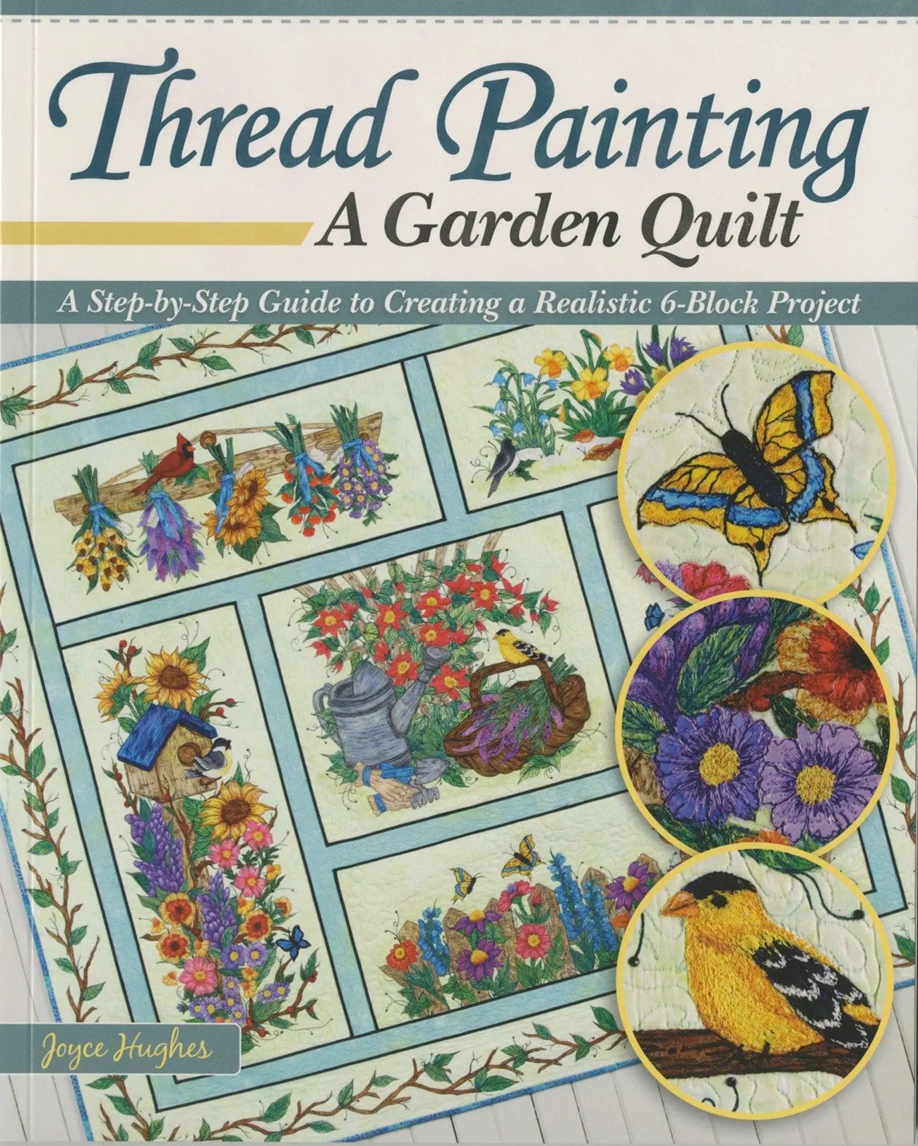 Thread Painting a Garden Quilt - Linda's Electric Quilters