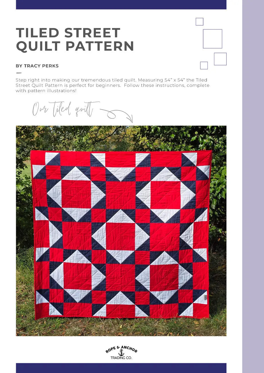 Tiled Street Quilt Pattern - Linda's Electric Quilters