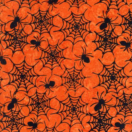 Timeless Treasures Tonga B3524 Orange 45" Fabric Per Yard
