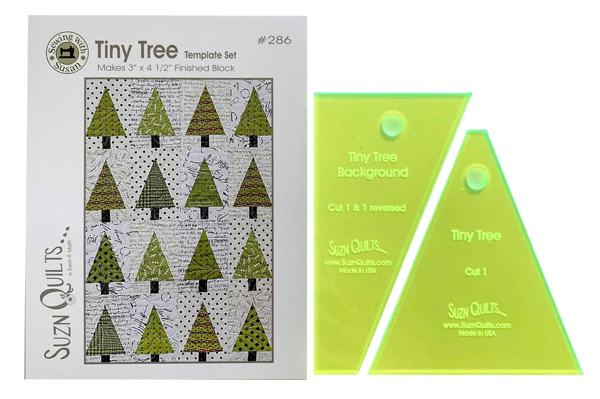 Tiny Tree Template Set - Linda's Electric Quilters