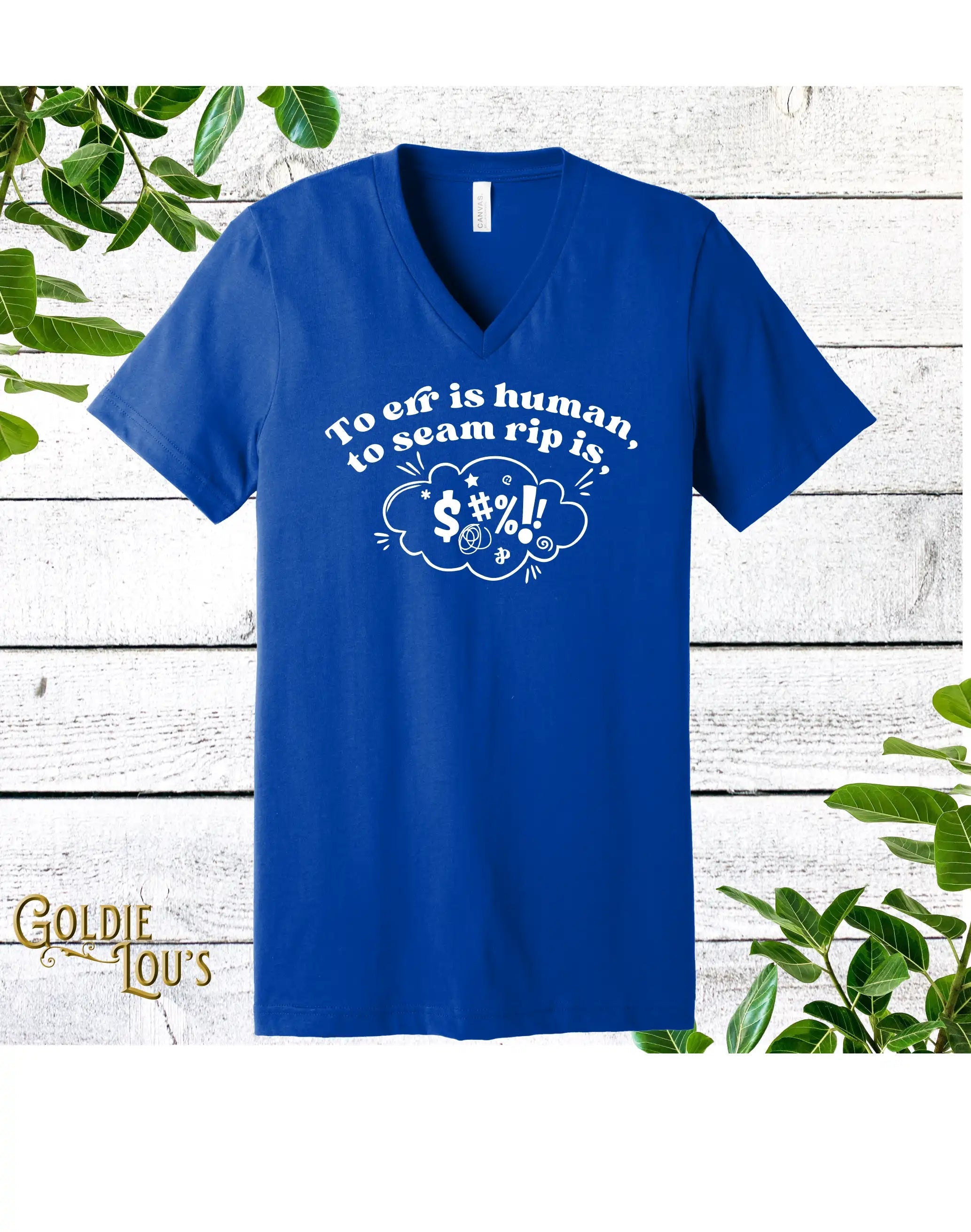 To Err is Human V-Neck T-shirt