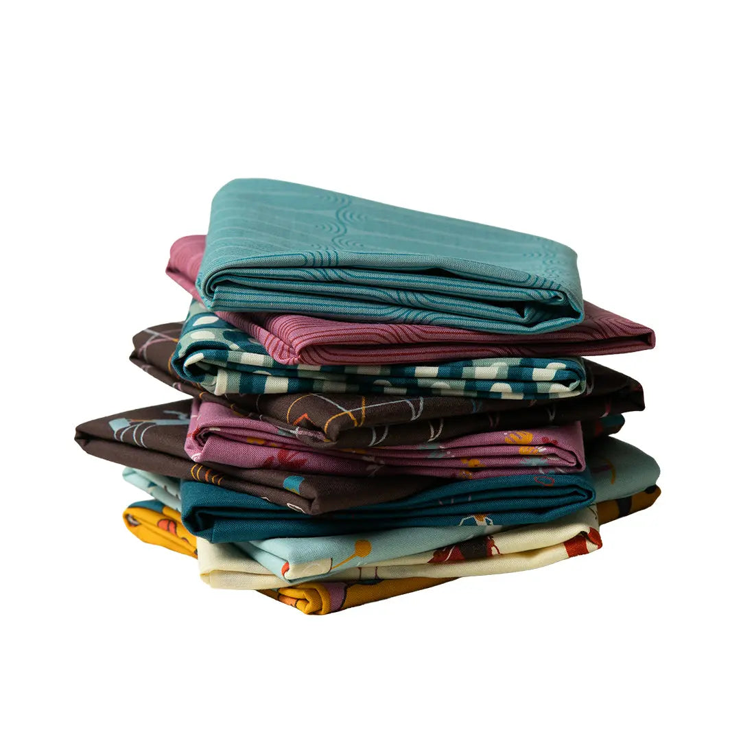 To and Fro Fat Quarter Bundle - Set of 10 Linda's Electric Quilters