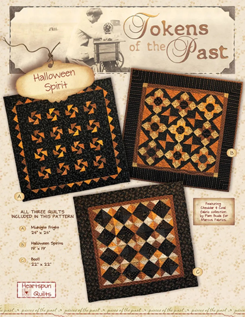 Tokens of the Past-Halloween Spirit - Linda's Electric Quilters