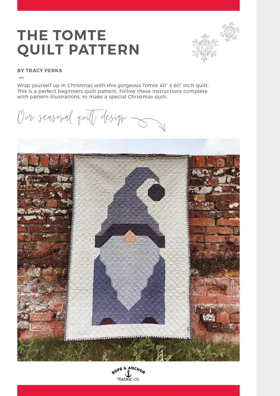 Tomte Quilt Pattern - Linda's Electric Quilters