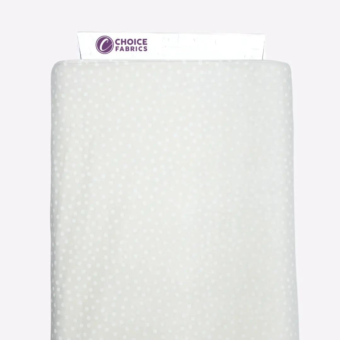 Tone on Tone 108" Supreme Backings - White on White - Dots Wideback Fabric Per Yard The Fabric Company