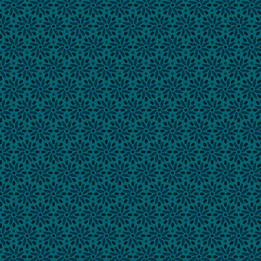 Transparency - Daisy - Teal 44" / 45" Fabric Per Yard The Fabric Company