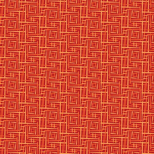 Transparency - Fence - Red 44" / 45" Fabric Per Yard The Fabric Company