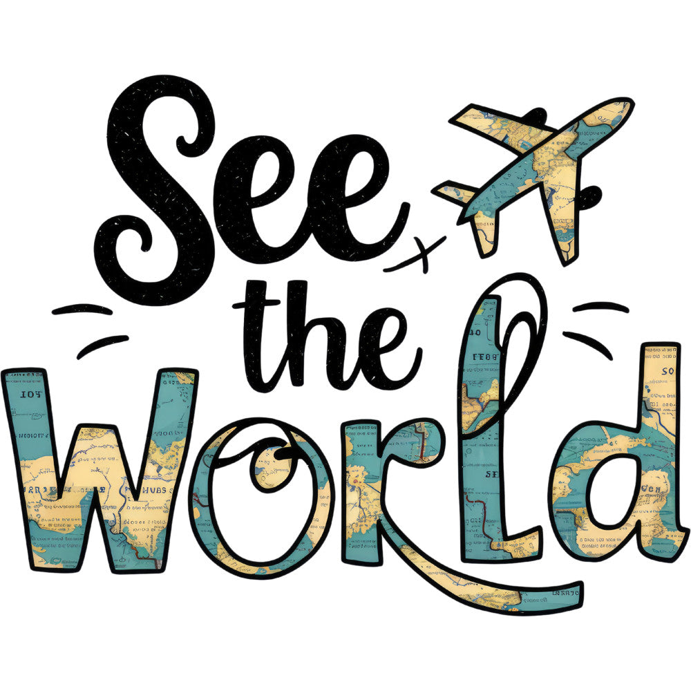 Travel Quote Fabric Panel 7 QuiltingFabricPanels