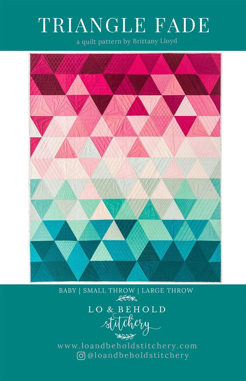 Triangle Fade - Linda's Electric Quilters