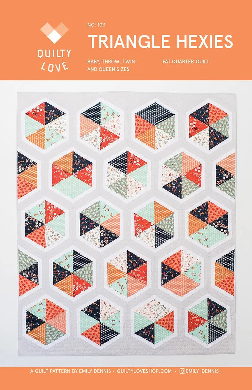 Triangle Hexies Quilt Pattern - Linda's Electric Quilters