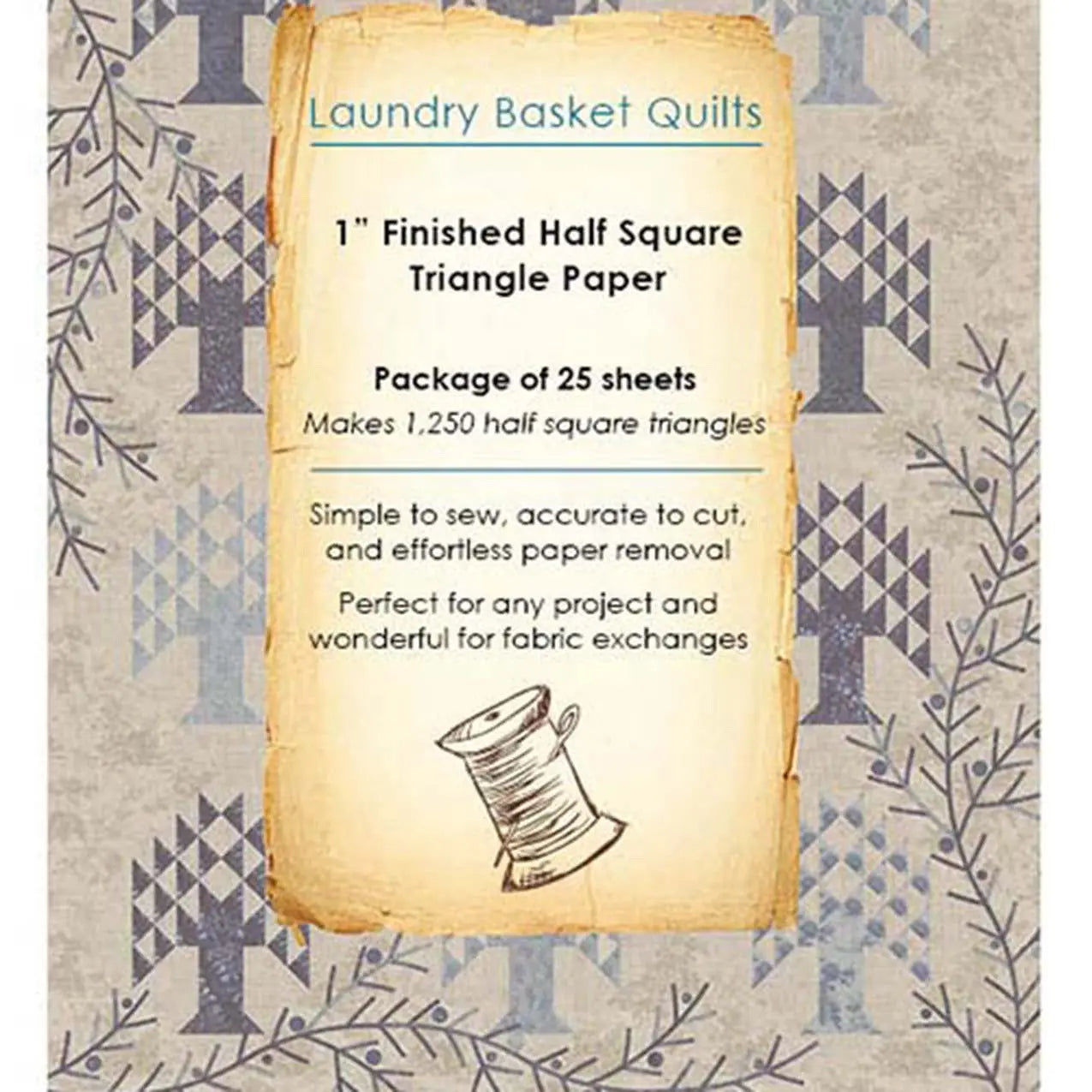 Triangle Paper 1in for Layer Cake - Linda's Electric Quilters