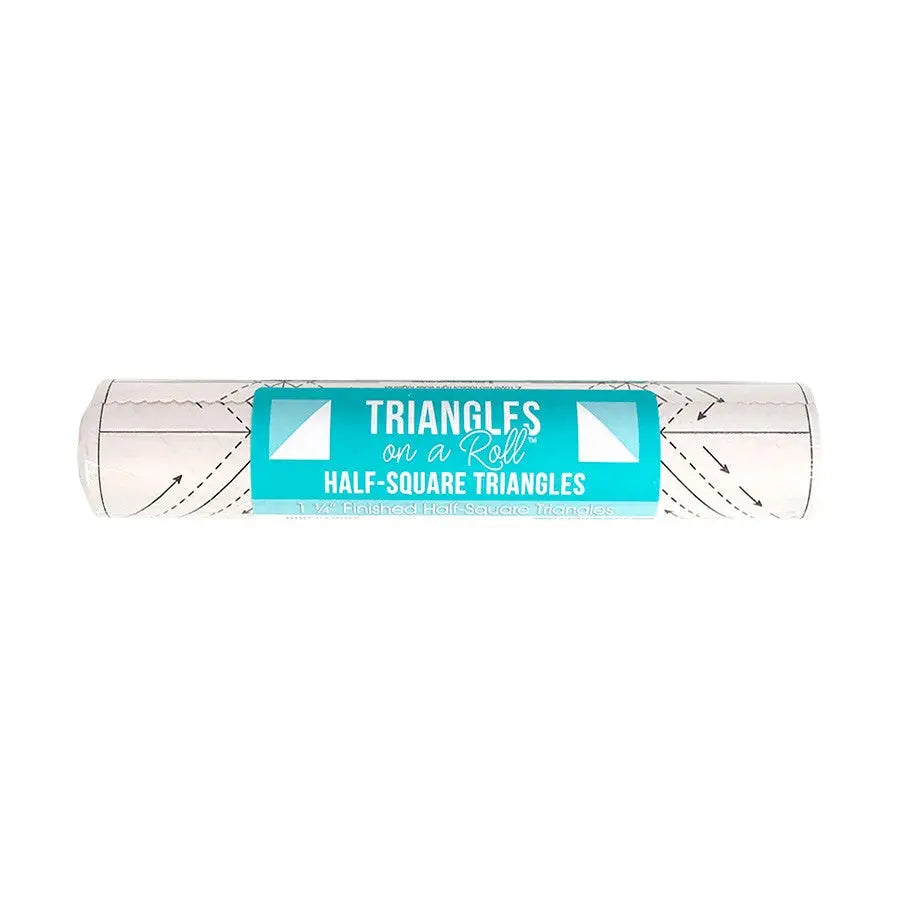 Triangles on a Roll 1-1/4in Half Square 50ft Roll - Linda's Electric Quilters