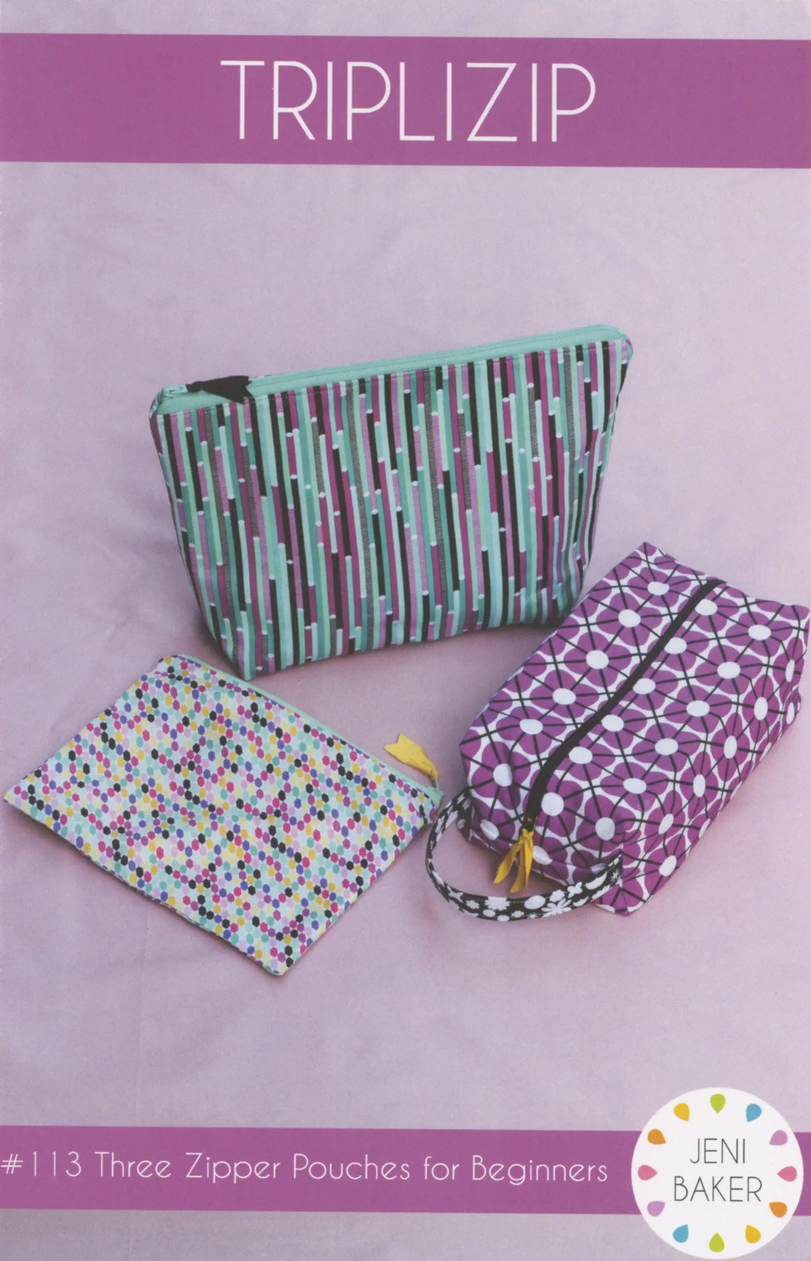 Triplizip Zipper Pouch - Linda's Electric Quilters