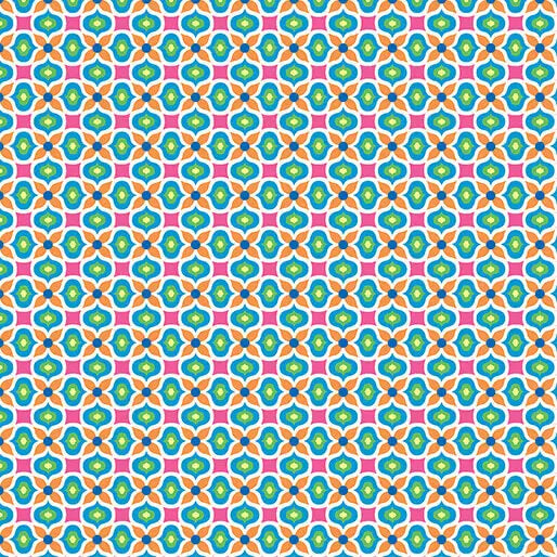 Truly - Charms - Tangerine 44" / 45" Fabric Per Yard The Fabric Company