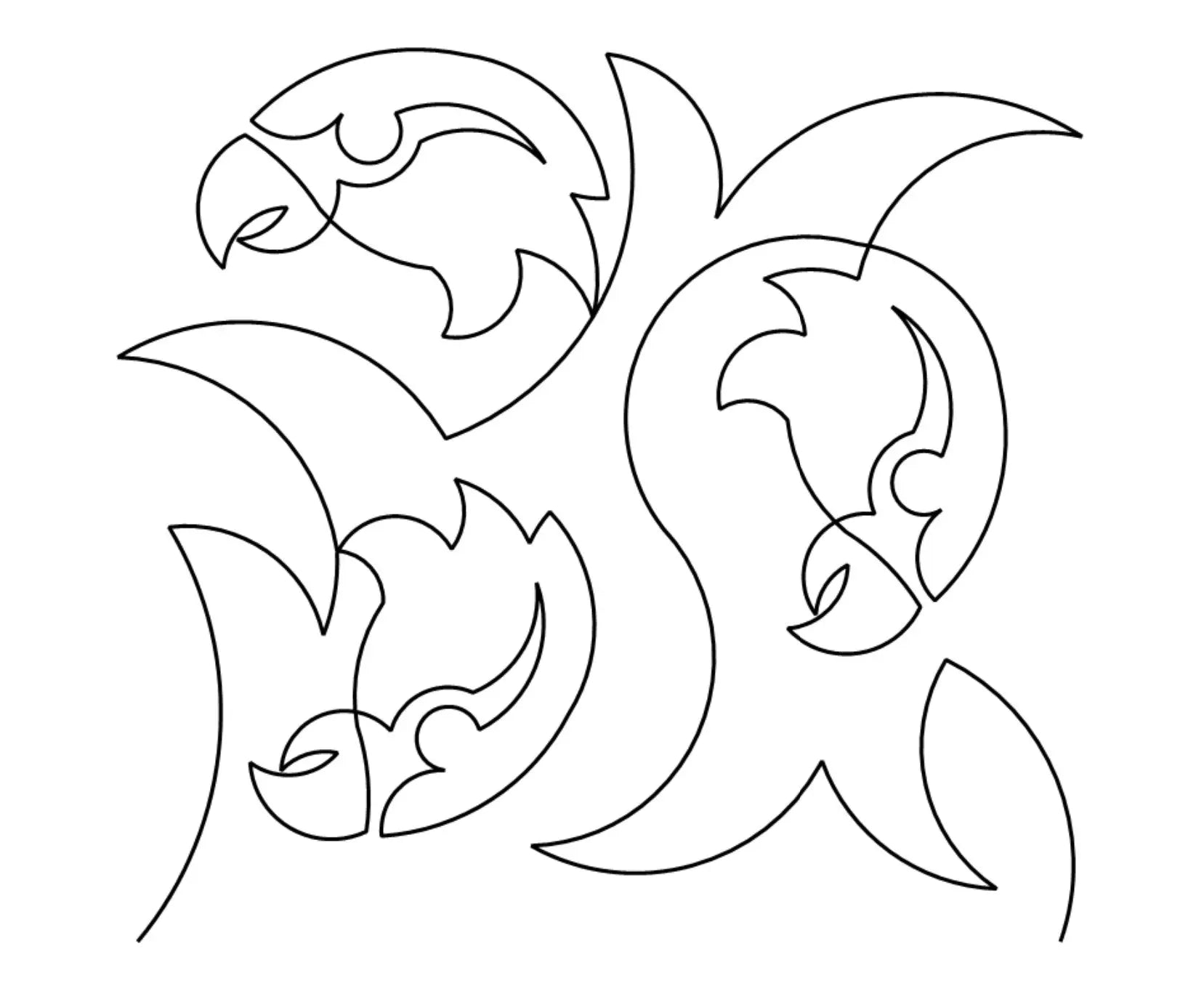 Tumbled Hawks E2E - Linda's Electric Quilters