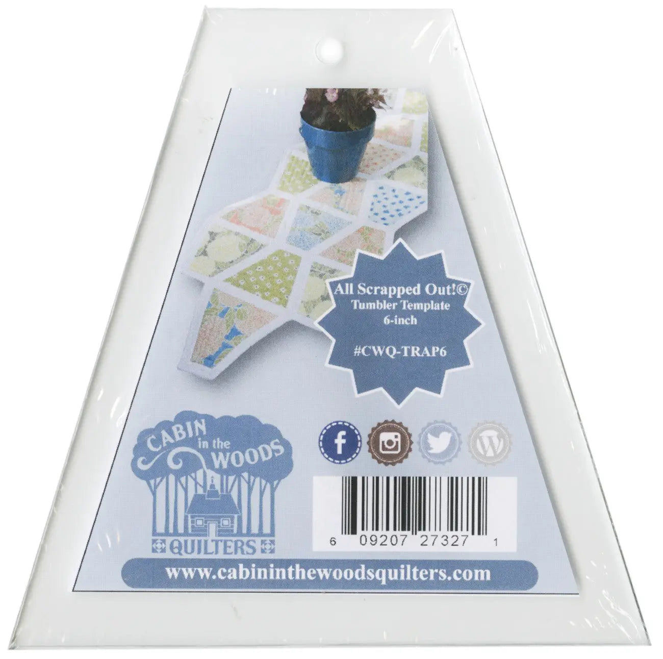 Tumbler Template 6-inch - Linda's Electric Quilters