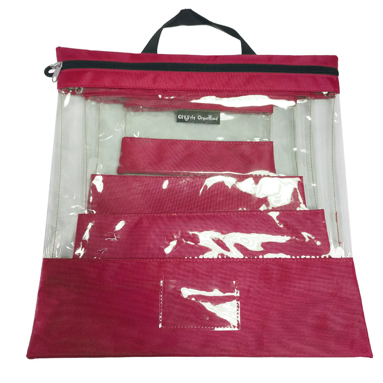 Tutto Clear Organizing Bag Red - Linda's Electric Quilters