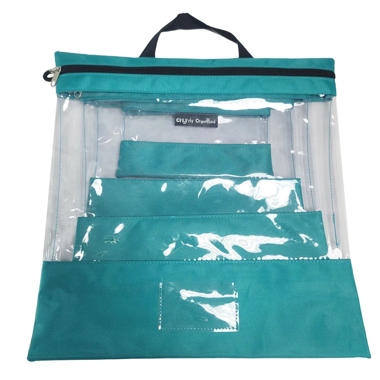 Tutto Clear Organizing Bag Turquoise - Linda's Electric Quilters