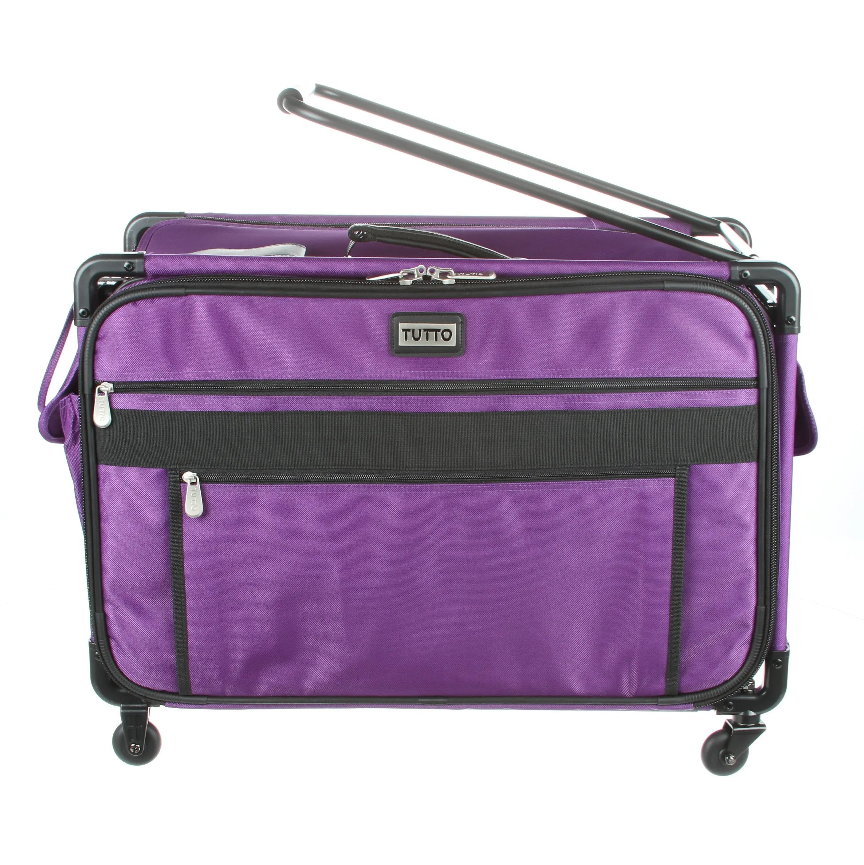 Tutto Sewing Machine Case On Wheels Extra Large 24in Purple - Linda's Electric Quilters