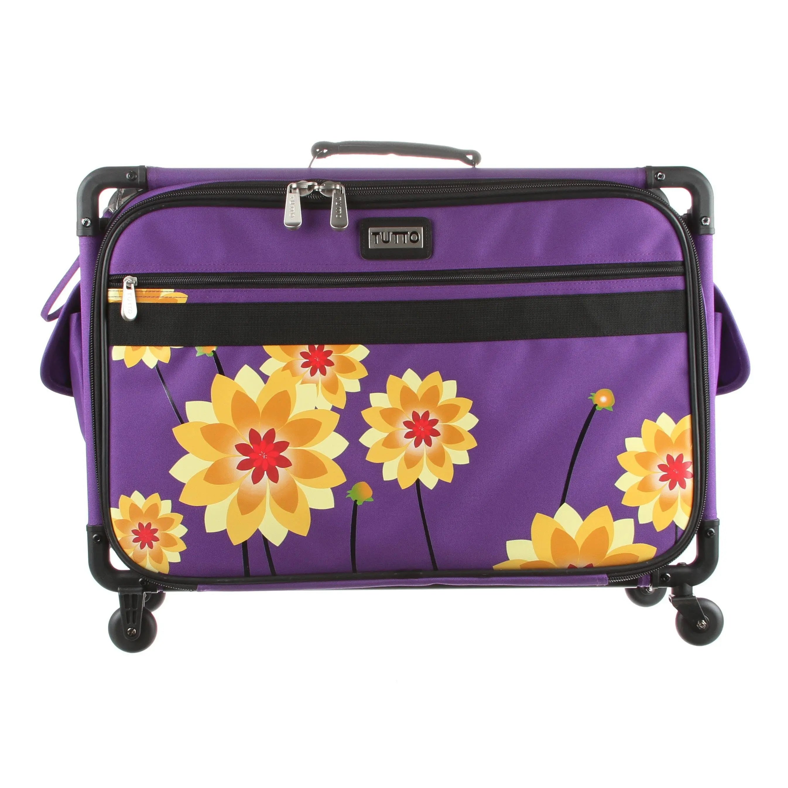 Tutto Sewing Machine Case On Wheels Large 21in Dahlia - Linda's Electric Quilters