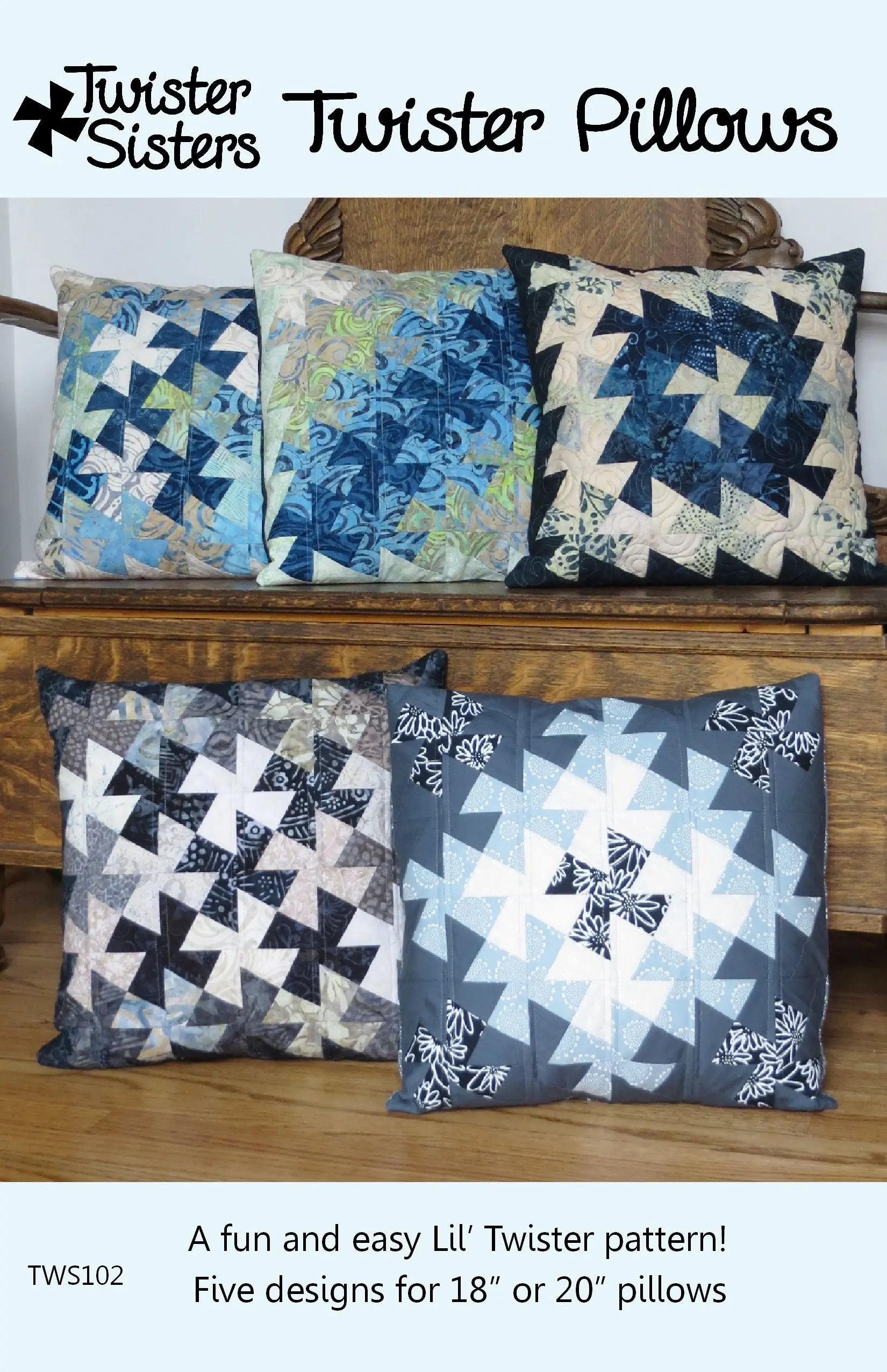 Twister Pillows - Linda's Electric Quilters
