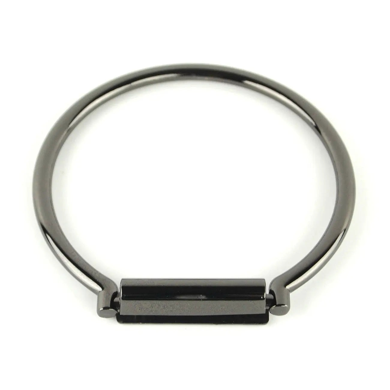 Two Round Purse Handles Gunmetal - Linda's Electric Quilters