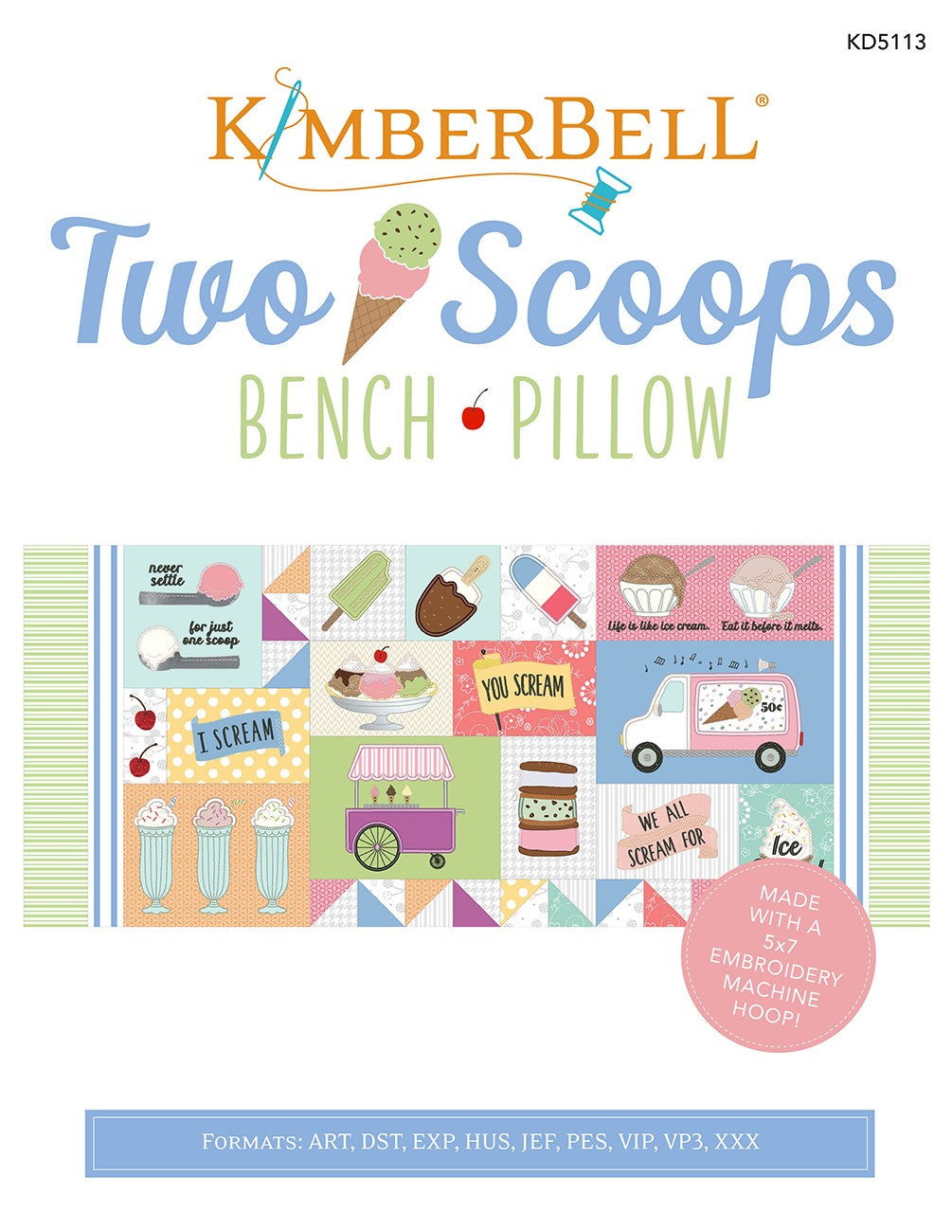 Two Scoops Bench Pillow
