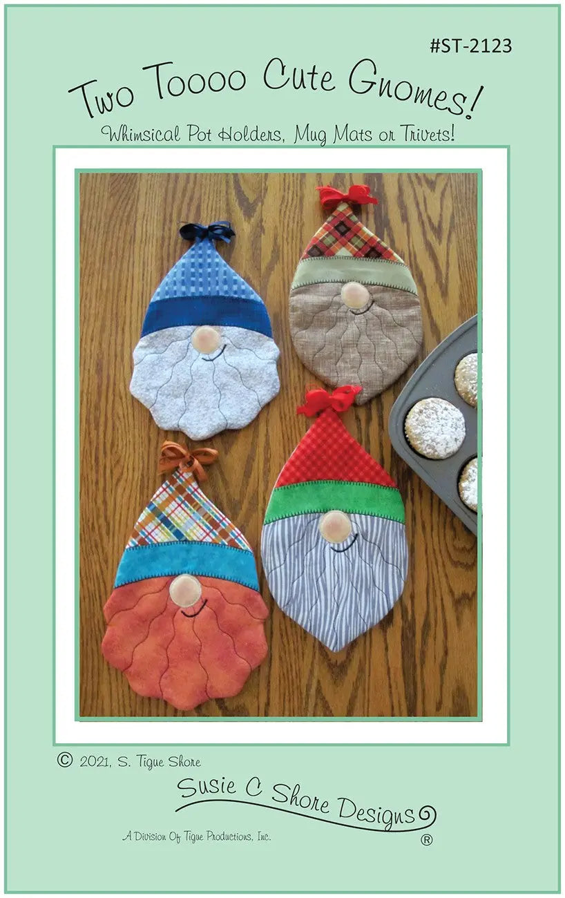 Two Tooo Cute Gnomes - Linda's Electric Quilters