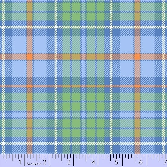 Primo Plaid Flannels: Sew Sweet U054-0150 45" wide fabric per yard