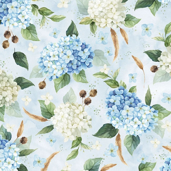 Hydrangea Celebrate the Seasons 43"/44" Fabric Per Yard