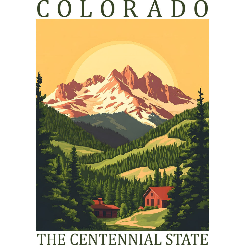 US State Poster Fabric Panel 13