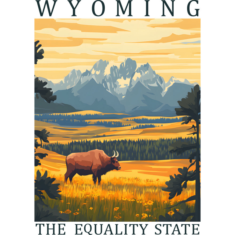 US State Poster Fabric Panel 17