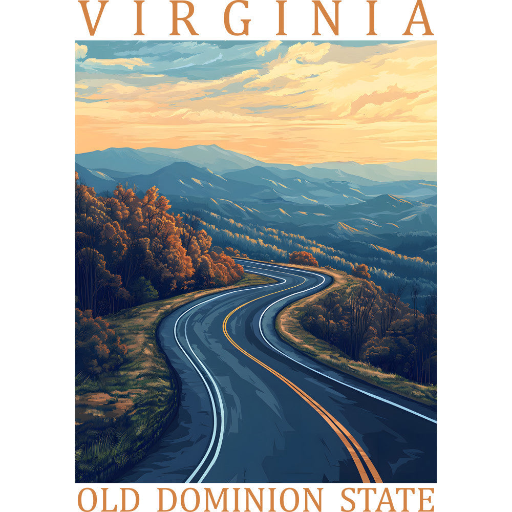 US State Poster Fabric Panel 2