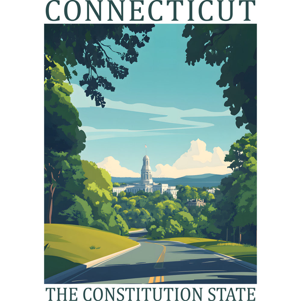 US State Poster Fabric Panel 20