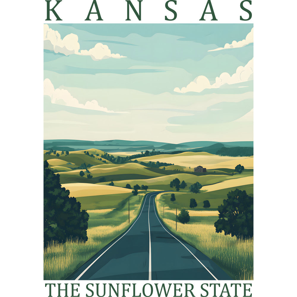 US State Poster Fabric Panel 26