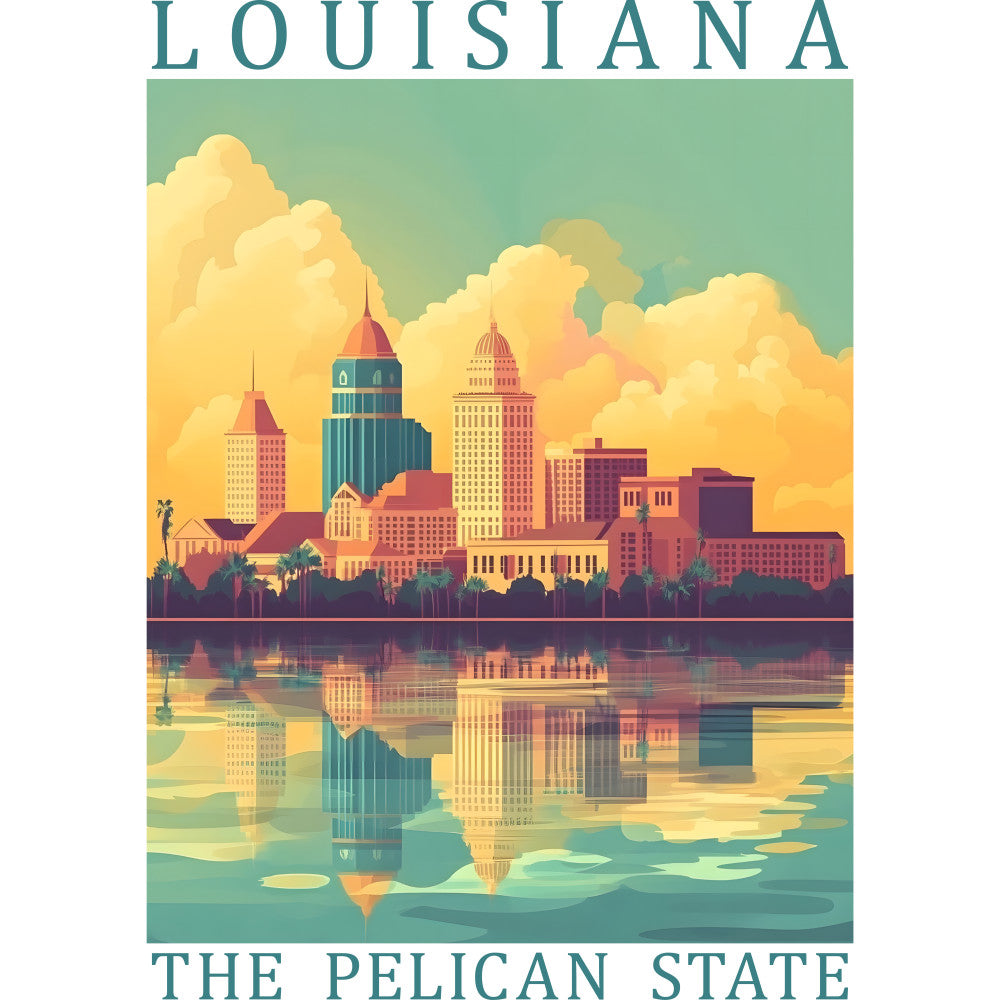 US State Poster Fabric Panel 28