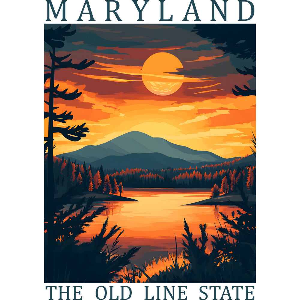 US State Poster Fabric Panel 30