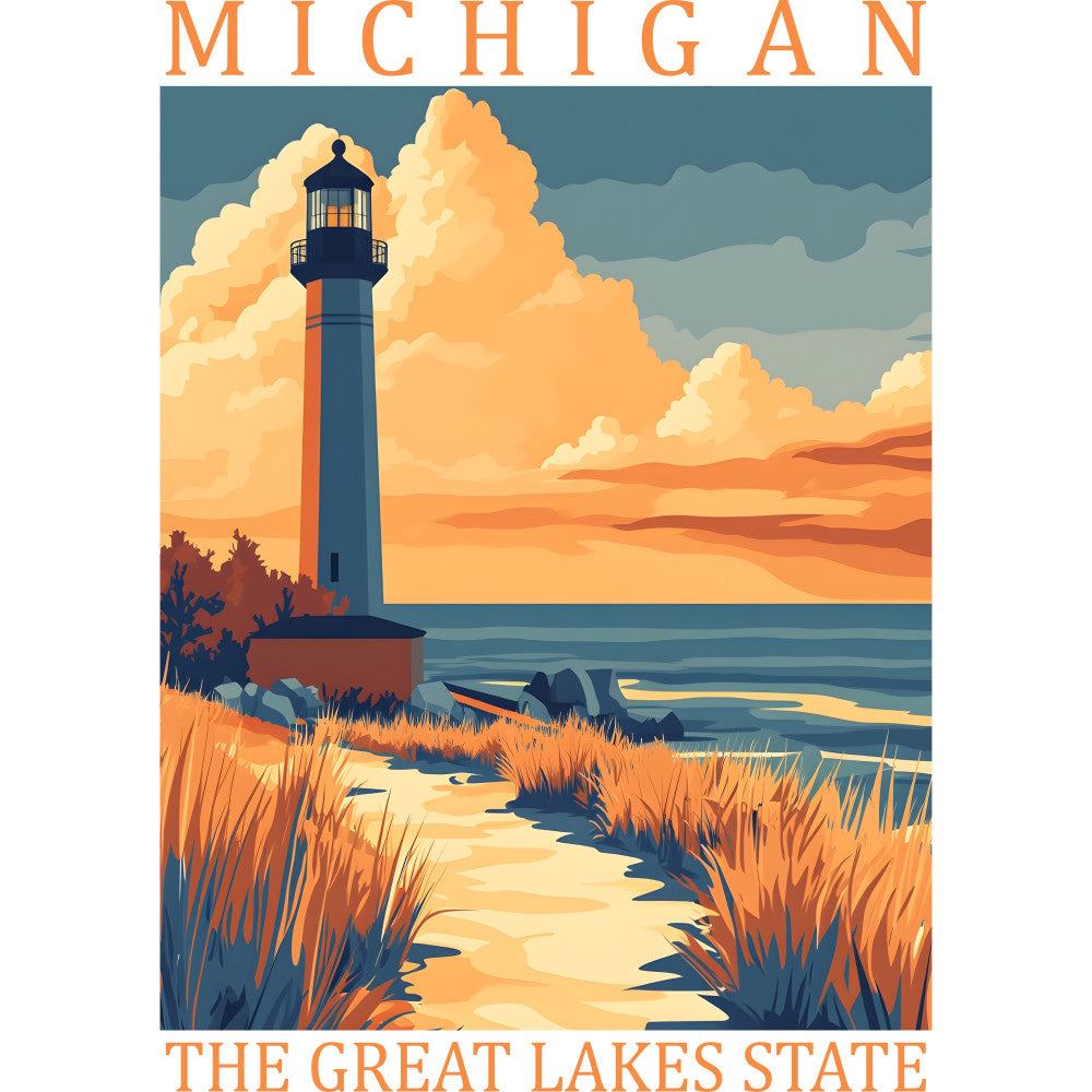 US State Poster Fabric Panel 31