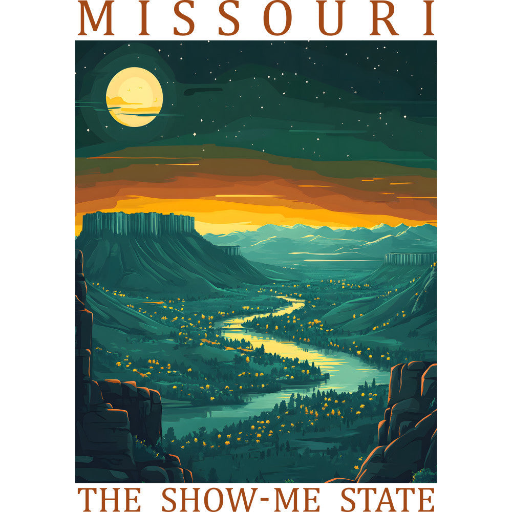 US State Poster Fabric Panel 32