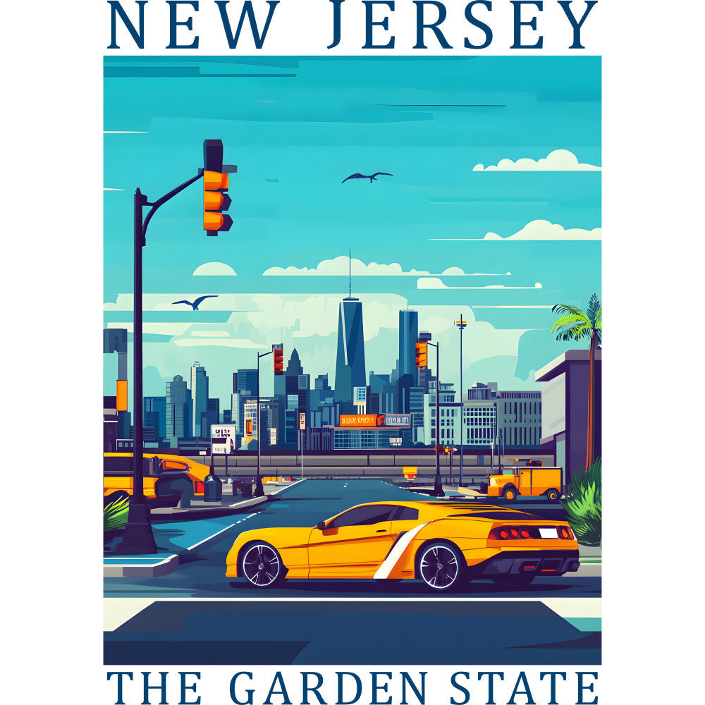 US State Poster Fabric Panel 35