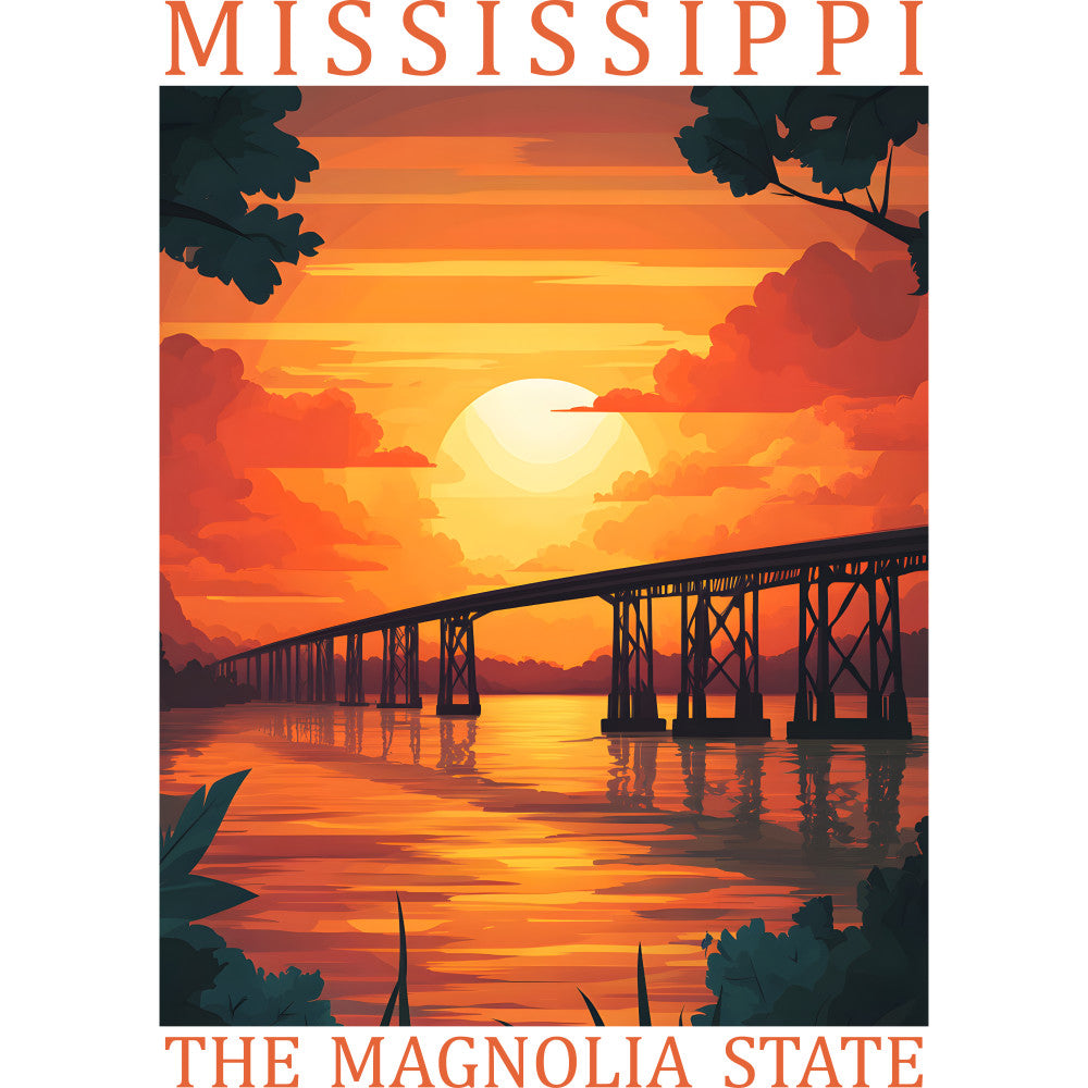 US State Poster Fabric Panel 40