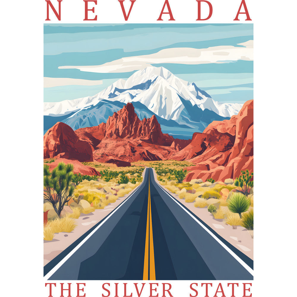 US State Poster Fabric Panel 42