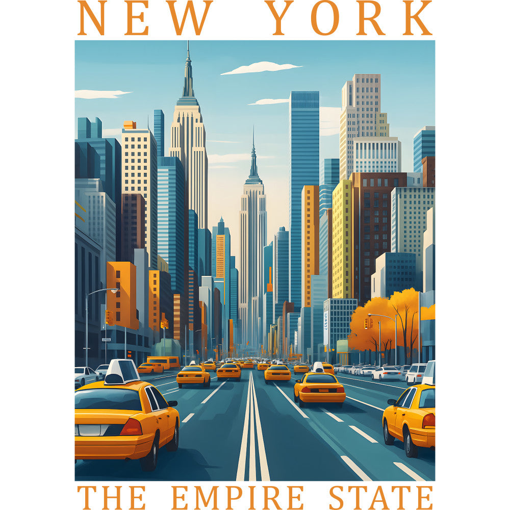 US State Poster Fabric Panel 44